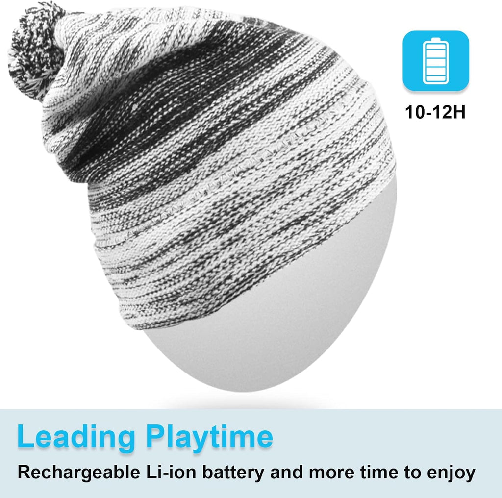 Bluetooth Beanie for Men Women Hat Wireless Headphone for Outdoor Sports