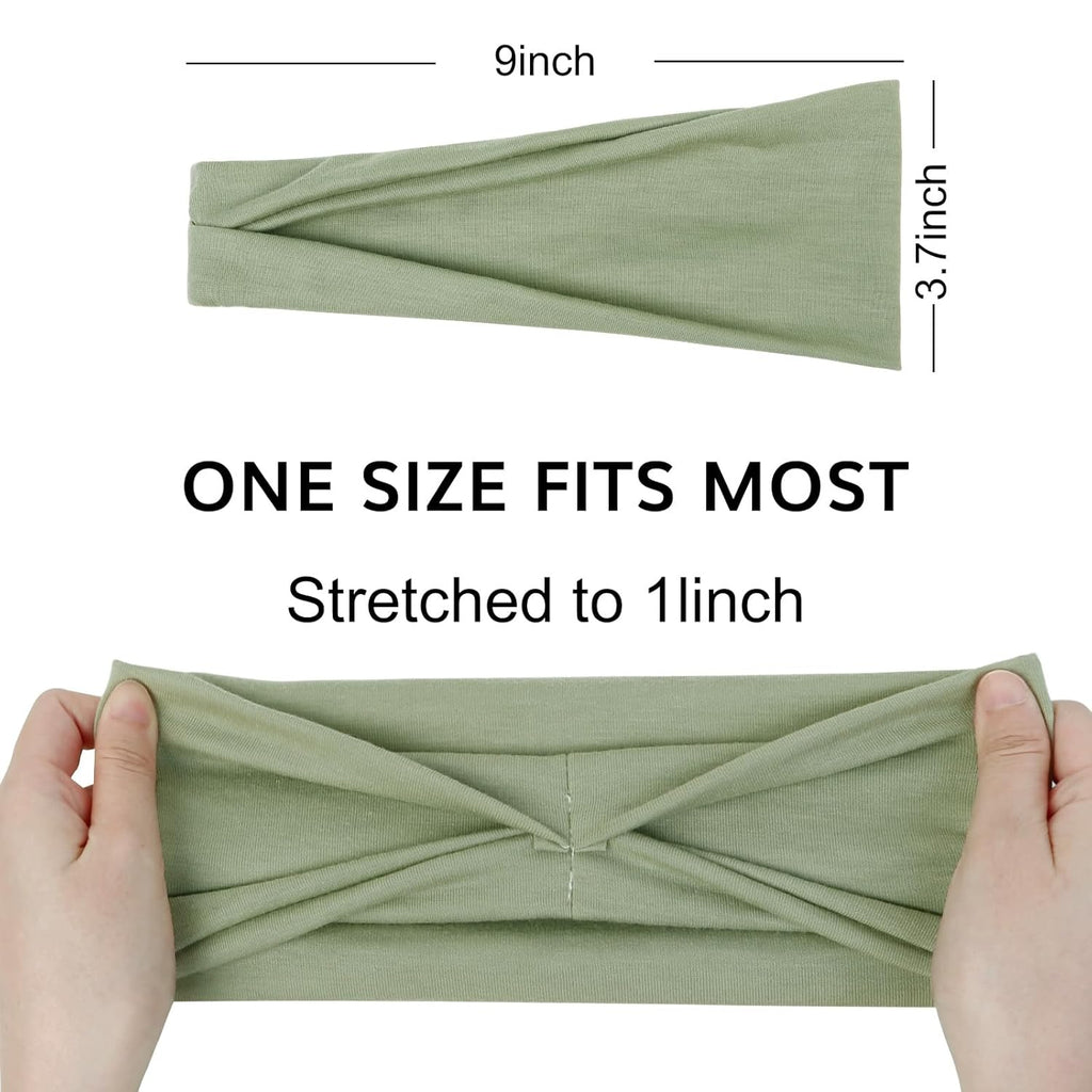 Headbands for Women Non Slip Women'S Fashion Headbands Wide Headbands for Women'S Hair Head Band Short Hair for Workout Yoga Sports Exercise Sweatbands Summer Hair Accessories Elastic Hair Band