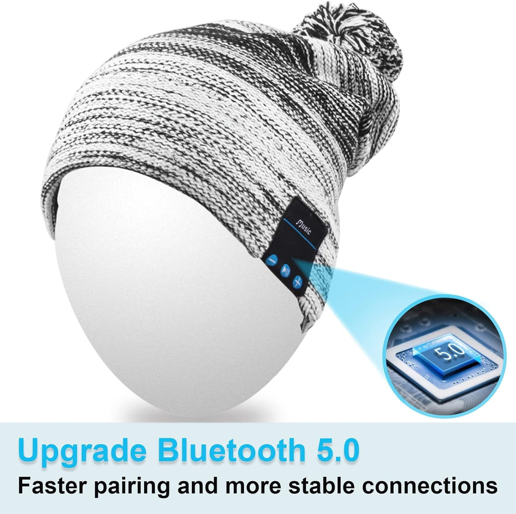 Bluetooth Beanie for Men Women Hat Wireless Headphone for Outdoor Sports